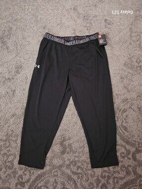 Under Armour Crop loose coupe lache suelto pants women SZ M